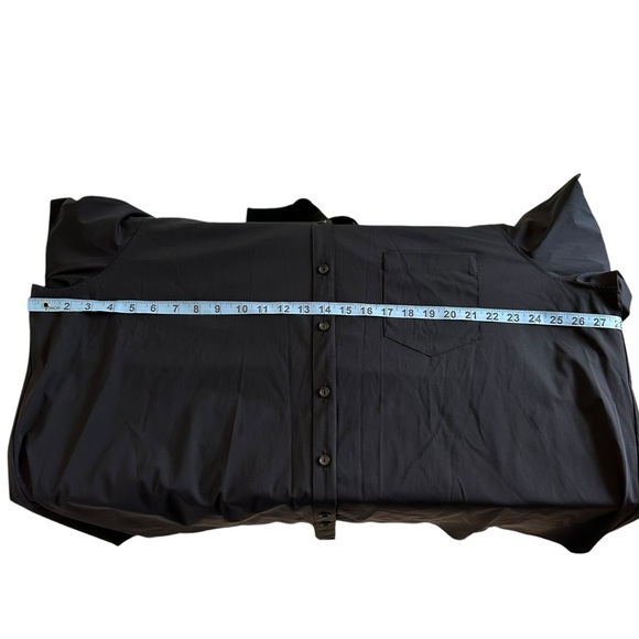 NWT Lysse’ 3X Black Schiffer Button Down Tunic Shirt Lyssentials Microfiber New - Picture 6 of 10